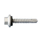 #14 x 3/4" Self-Drilling Metal Screw w/Washer, Hex Head - Dagger-Guard Coating, Pkg 2500
