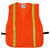Orange Mesh Reflective Safety Vest One Size Fits Most