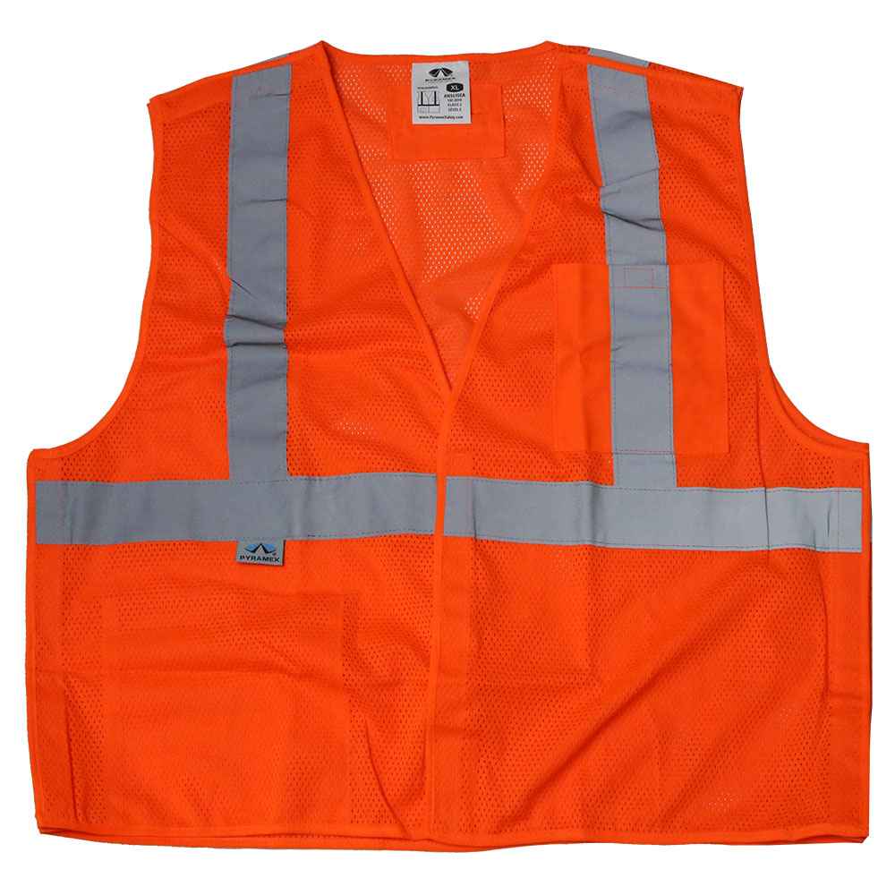 Orange Class 2 Breakaway Reflective Safety Vest L