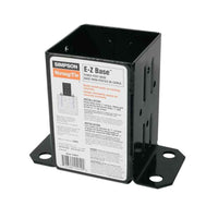 Simpson FPBB44 EZ Retrofit Post Base Black Powder Coated image 1 of 3