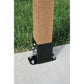 Simpson FPBB44 EZ Retrofit Post Base Black Powder Coated image 1 of 3 image 2 of 3 image 3 of 3