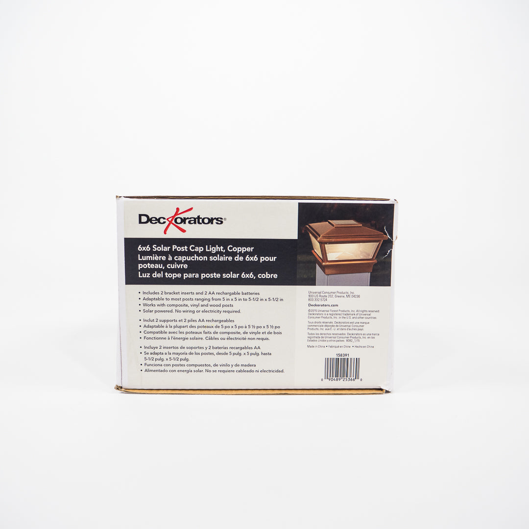Solar Post Cap Light | Deckorators Copper VersaCap