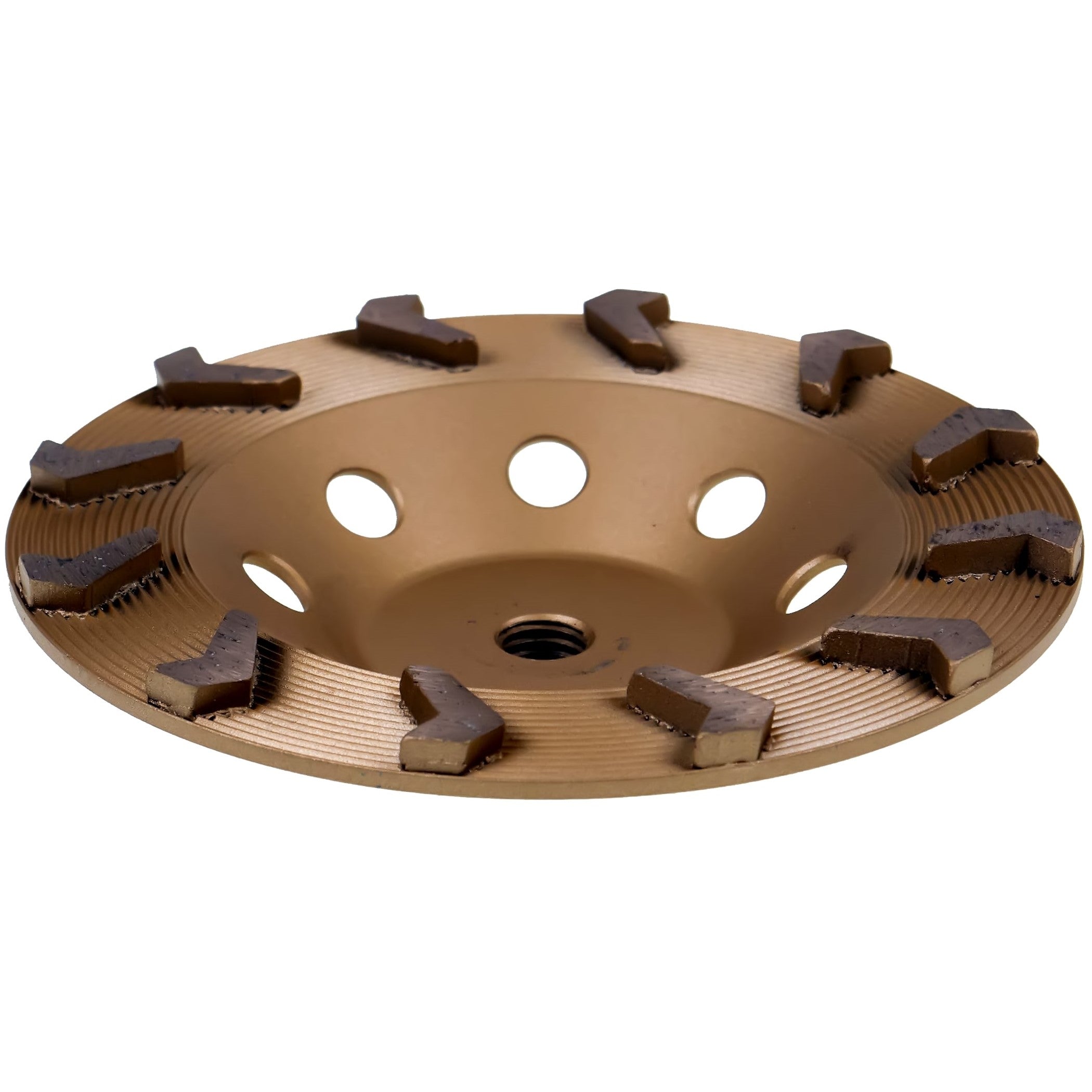 2-Pack 7" Arrow Segment Cup Wheels - 25/30 Grit Diamond For Concrete & Epoxy Grinding