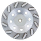 Spiral Cup Wheel Silver 7" 12-Segment Concrete Grinding Wheel