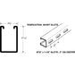 FS-150 Short Slot Strut Channel Drawing With Dimensions