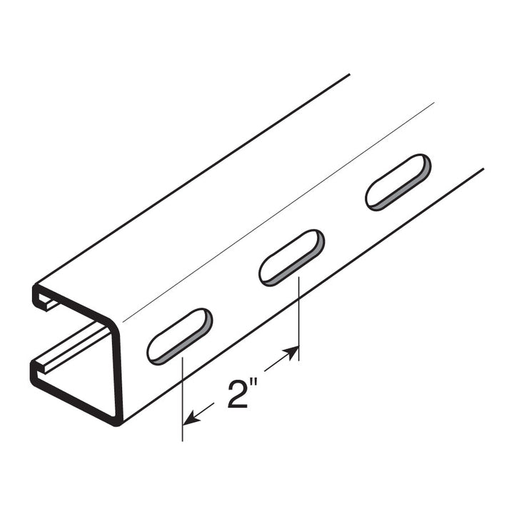 Short-Slotted Strut Channel - Slotted Channel – Fasteners Plus