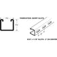 Flextrut FS-300 Short Slot Slot Channel Drawing