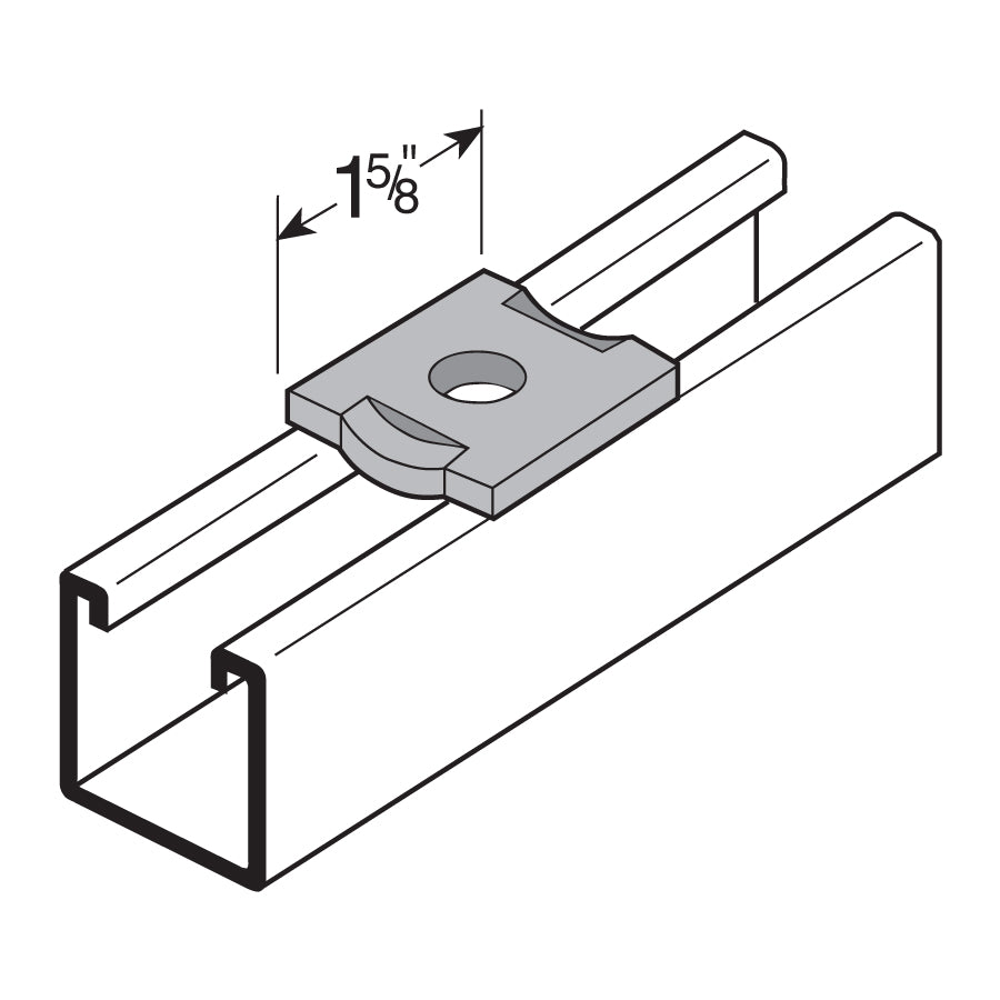 Flextruts FS-5004 Flat Square Washer Drawing With Dimensions