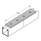 Flextruts FS-5009 4 Hole Splice Plate Drawing With Dimensions