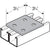 Flexstrut FS-5025 4-Hole Square Splice Plate Drawing With Dimensions