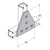 Flexstrut FS-5027 5-Hole T Gusset Plate Drawing With Dimensions