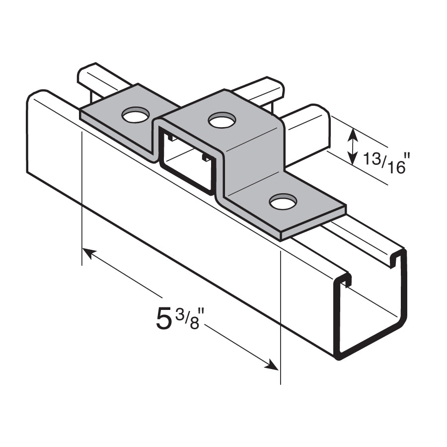 Flexstrut FS-5311 U Fitting Drawing With Dimensions