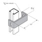 Flexstrut FS-5324 Clevis Fitting Drawing With Dimensions