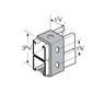 Flexstrut FS-5325 Clevis Fitting Drawing With Dimensions