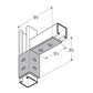 Flexstrut FS-5521 Corner Channel Connector Drawing With Dimensions