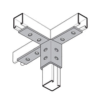 Flexstrut FS-5525 3-Way Channel Wing Connector Drawing