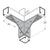 Flexstrut FS-5529 2-Way Channel Connector Drawing With Dimensions