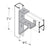 Flexstrut FS-5650 Bracket Brace Adapter For FS-201 Drawing With Dimensions