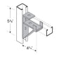 Flexstrut FS-5651 Bracket Brace Adapter For FS-200 Drawing With Dimensions