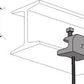 Flexstrut FS-5718 Wide Rod Support Malleable Clamp Drawing With Dimensions