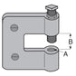 Flexstrut Beam Clamp With Lock Nut Drawing With Dimensions