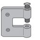 Flexstrut Beam Clamp With Lock Nut Drawing
