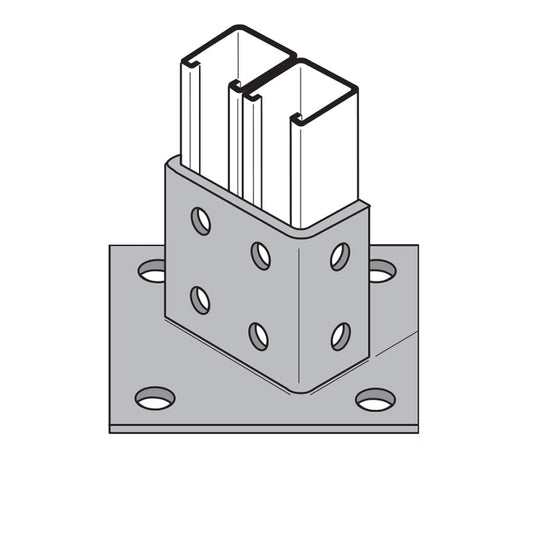 Channel Post Base - Strut Channel Framing – Fasteners Plus
