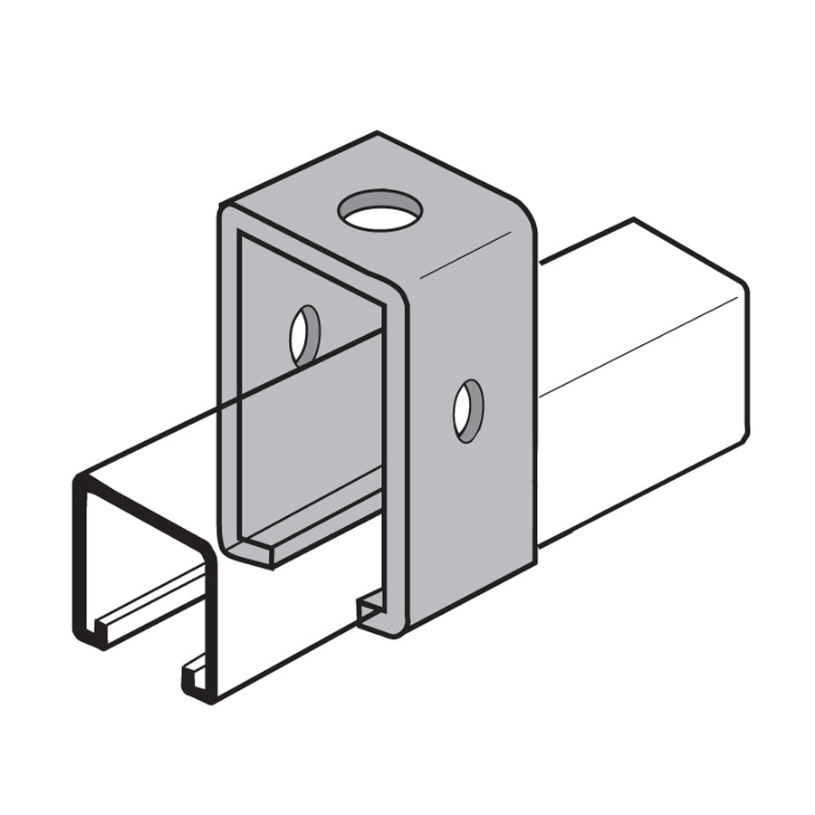 Intermediate Support Column Trolley Beam Intermediate Support - Electro-Galvanized – Fasteners Plus