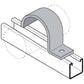 Flextrut 1-Hole Tube Clamp Drawing
