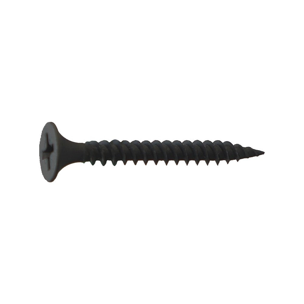 #6 x 1 inch Fine Thread Drywall Screw Black Phosphate Pkg 8000
