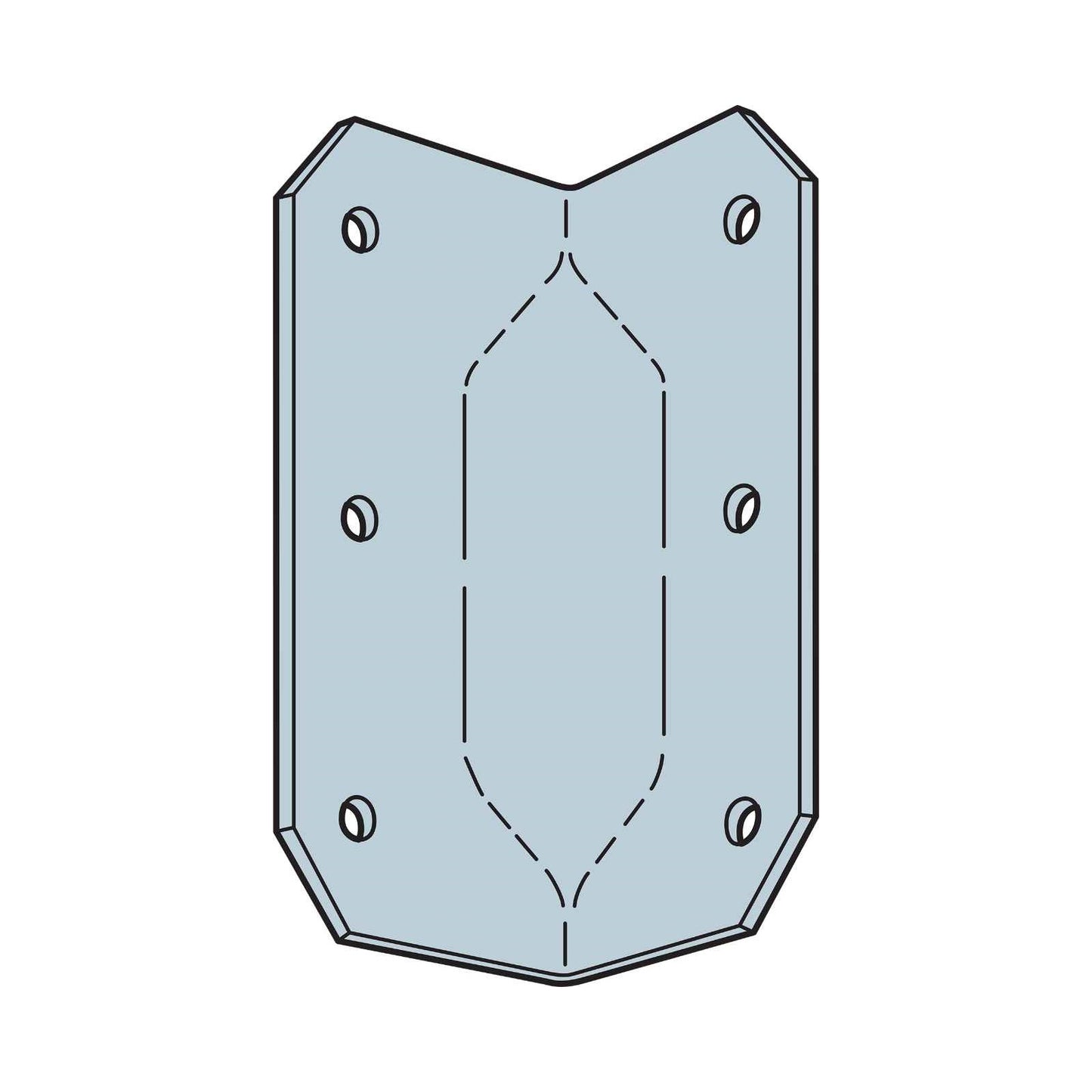 Simpson GA2 314 inch Gusset Angle Pkg 1 image 1 of 2