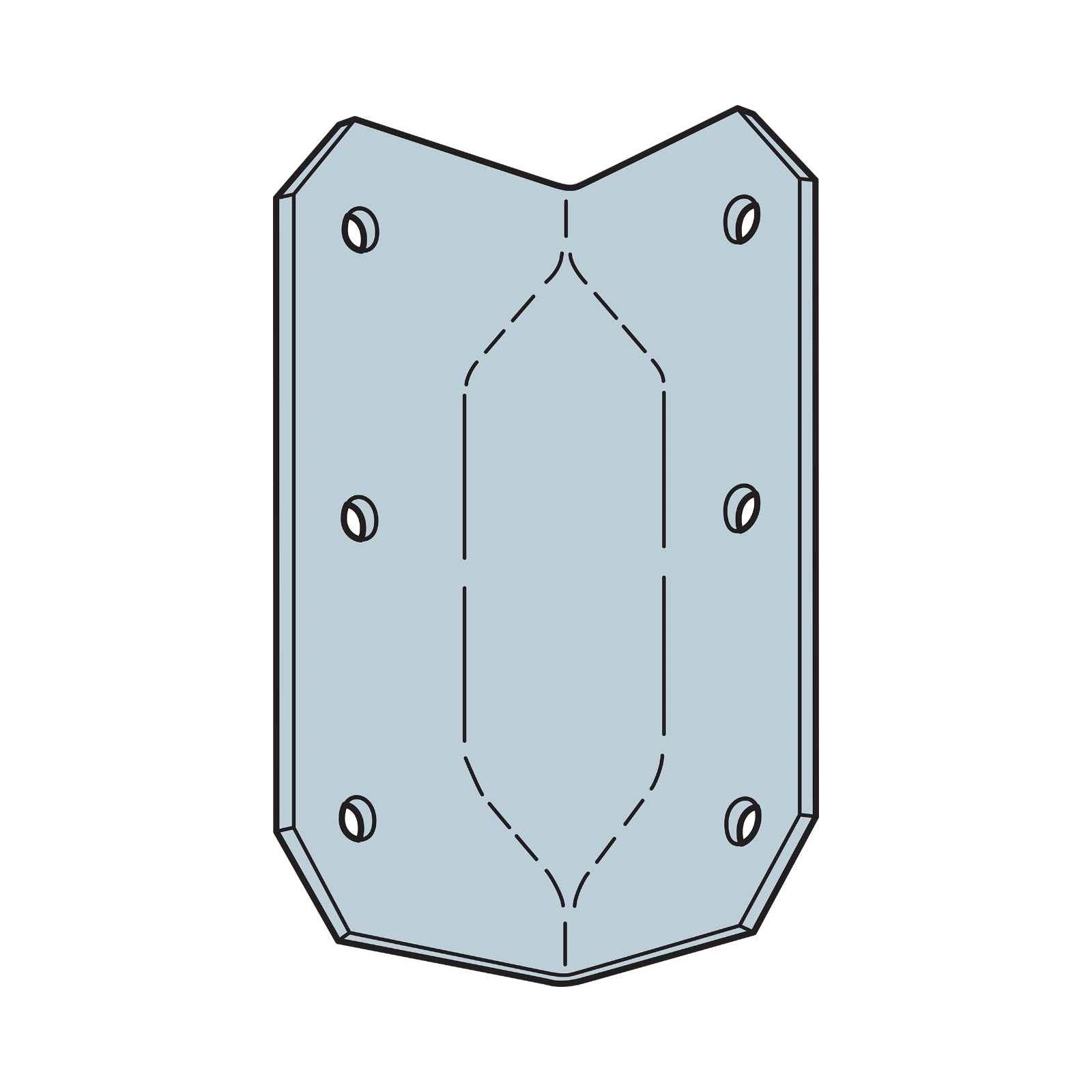 Simpson GA2 314 inch Gusset Angle Pkg 1 image 1 of 2