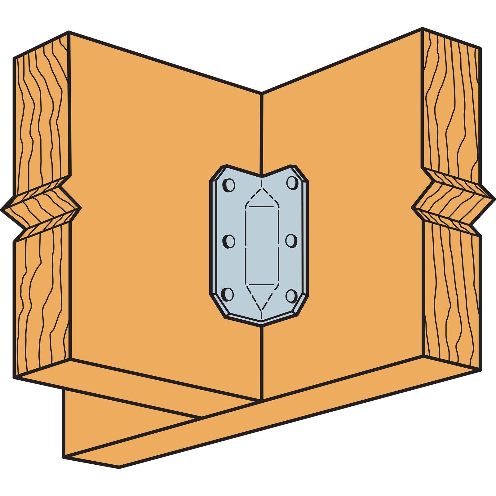 Simpson GA2 314 inch Gusset Angle Pkg 1 image 2 of 2