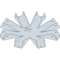 Simpson GT8Z Gazebo Tie 18 Gauge Zmax Finish