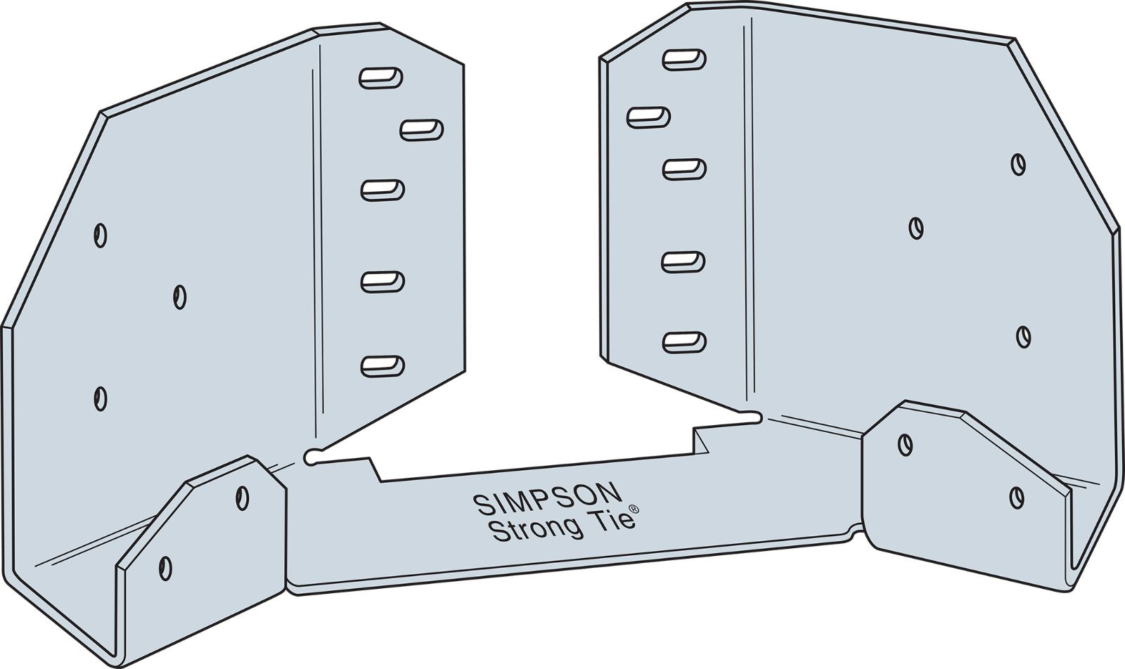 Simpson GTFZ Gazebo Tie 16 Gauge Zmax Finish image 1 of 2