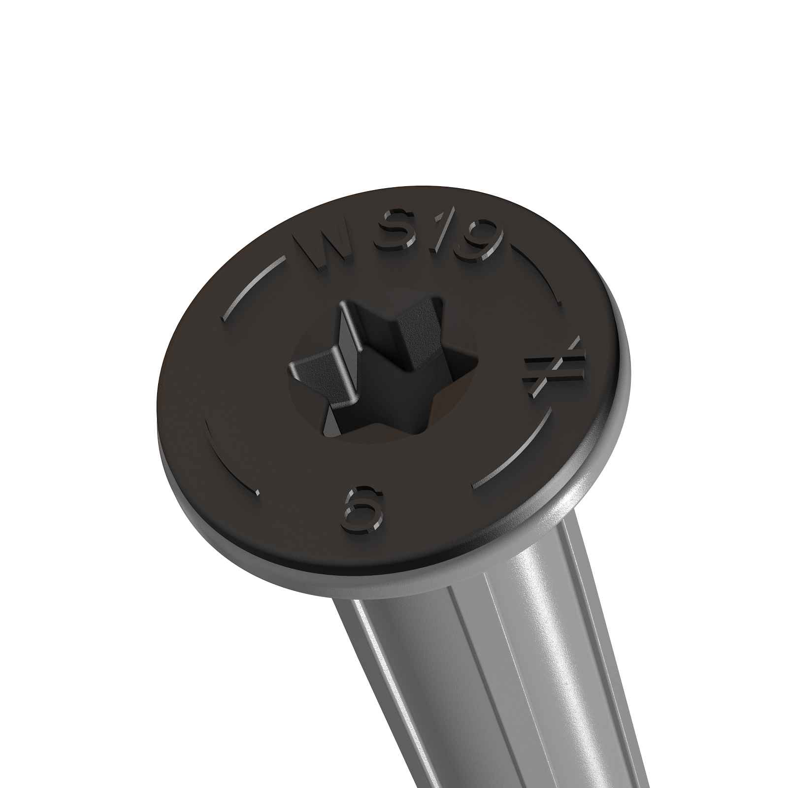 Simpson 0.195" x 6" SDPW Deflector Screw - Gray E-Coat