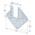 Simpson H181Z Hurricane Tie For Engineered Lumber Zmax Finish image 1 of 3