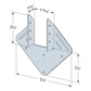 Simpson H181Z Hurricane Tie For Engineered Lumber Zmax Finish image 1 of 3