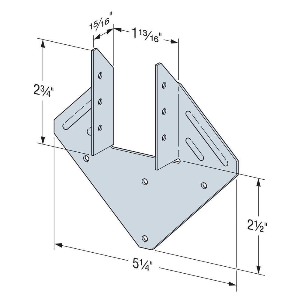 Simpson H1.81Z Hurricane Tie - Zmax Finish – Fasteners Plus