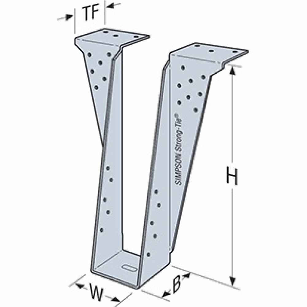 Simpson Strong Tie HGUS5.50/14 Double Shear Hangers for Plated Trusses, I  Joist and Structural Composite Lumber