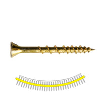 #9 x 134 inch Quik Drive WSV Subfloor Screw Yellow Zinc Pkg 1000 image 1 of 3