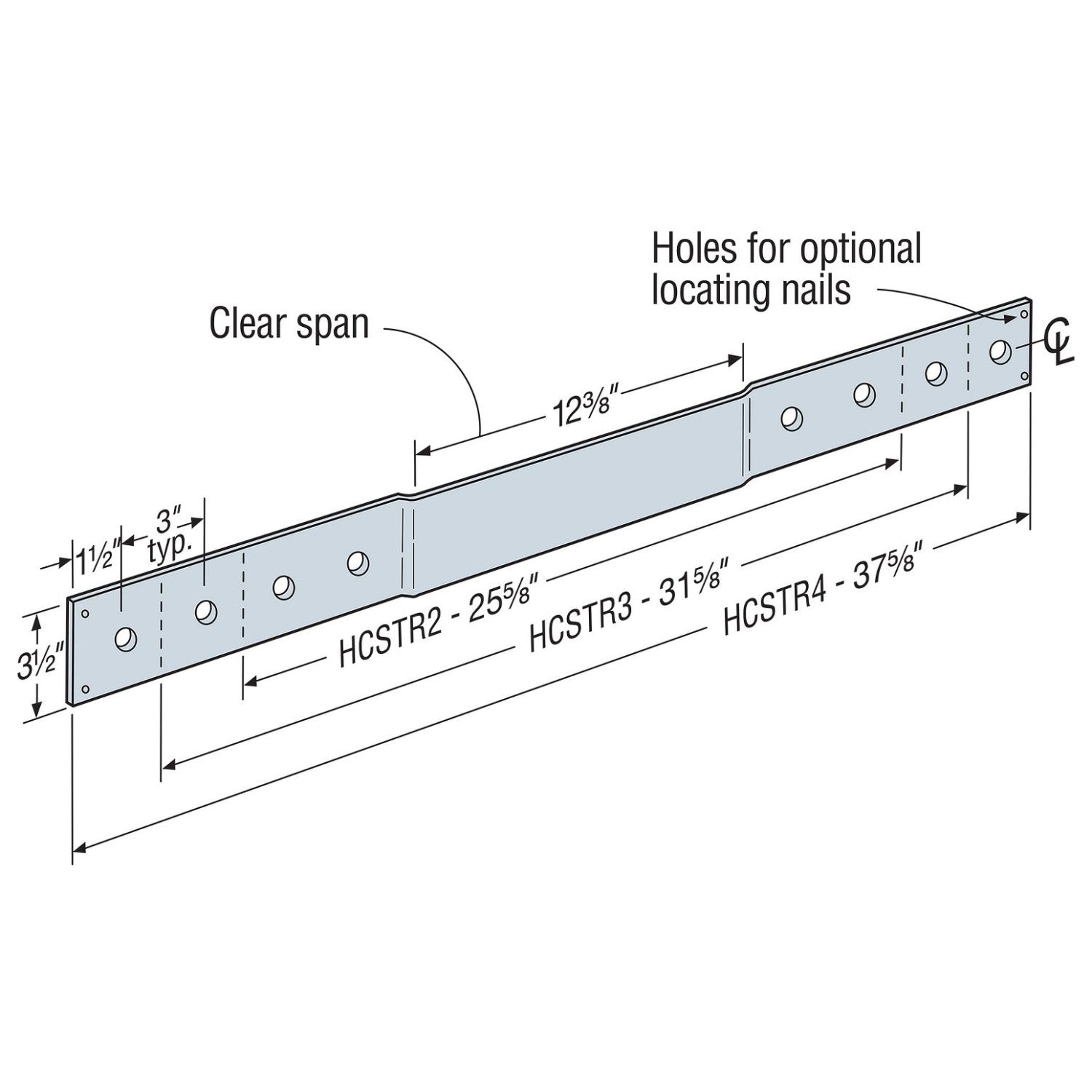 HCSTR Hinge Connector Strap callout