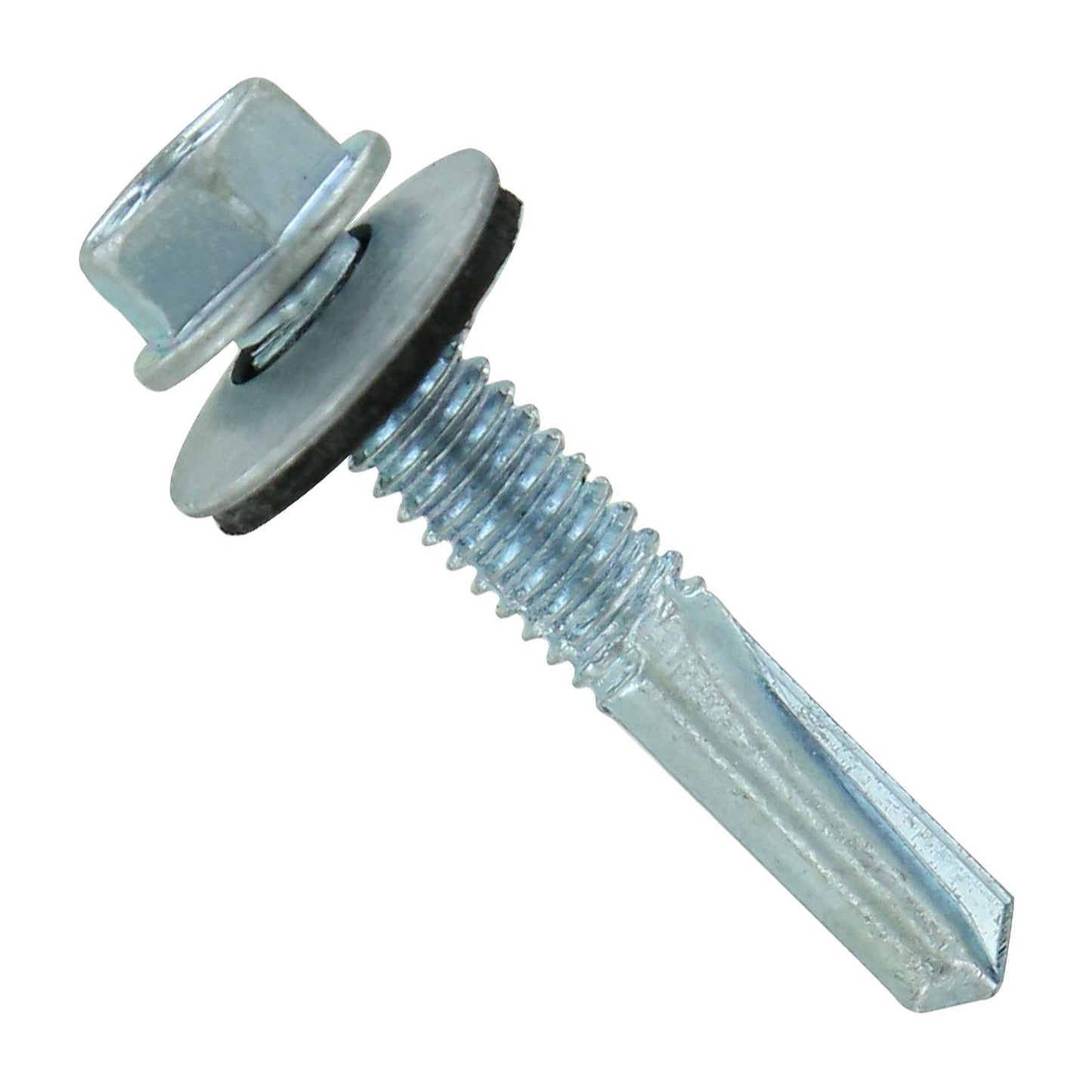 #1224 x 114 inch HG Steelbinder Metal Roofing Screw Galvanized Pkg 250 image 1 of 2