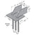 Simpson GLB5B Beam Seat, Gray Paint, Made to Order Non-Returnable
