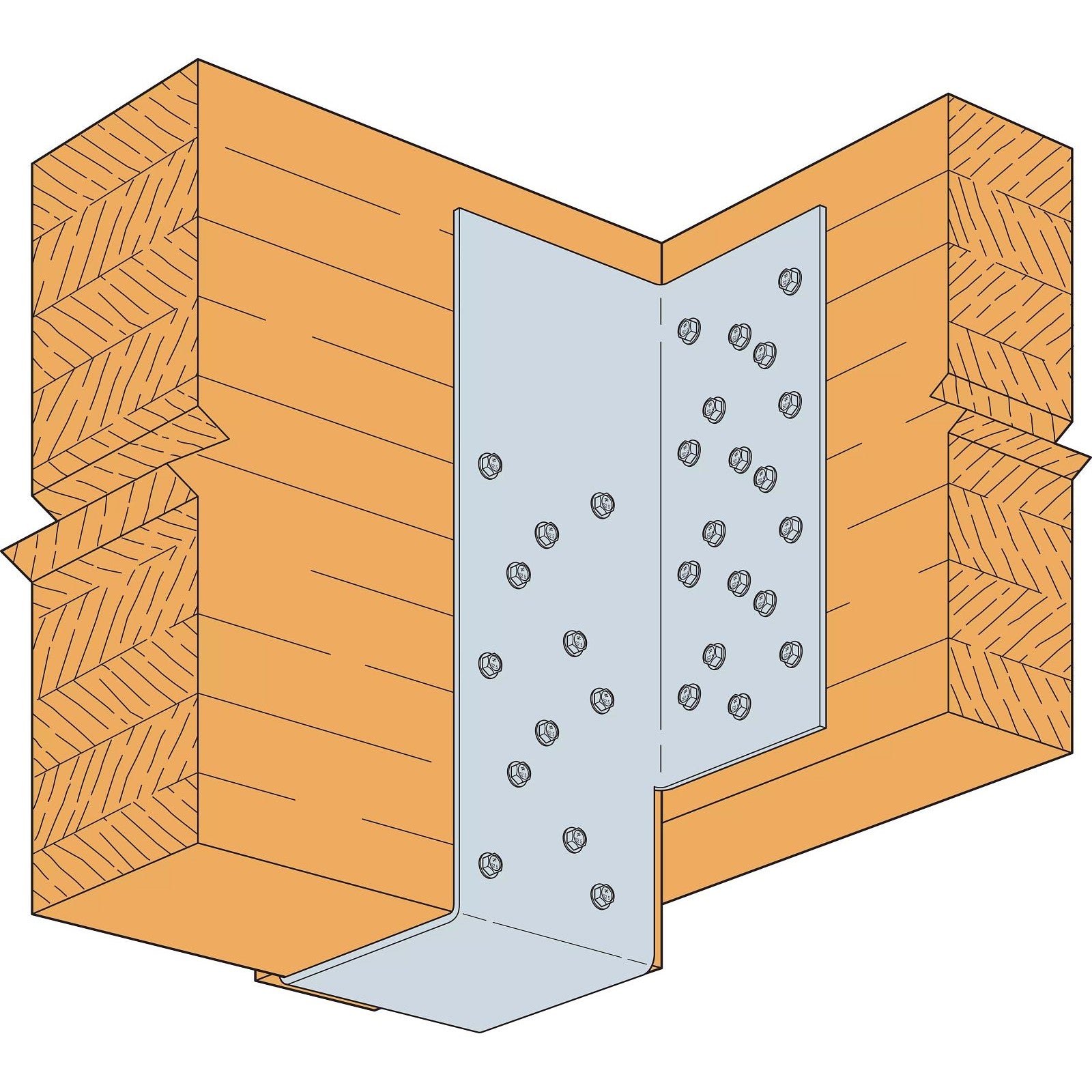 Simpson HGU Heavy Girder Face-Mount Hanger, G90 Galvanized