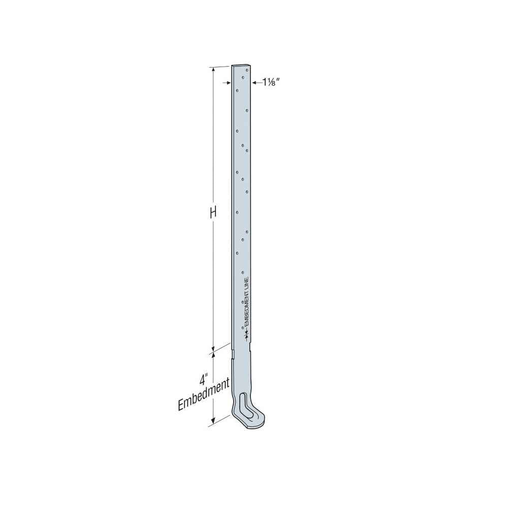 Simpson HETA16 12 inch Embedded Truss Anchor