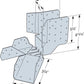 Simpson HHRC44 Hip-Ridge Face-Mount Connector Galvanized illustration - others similar