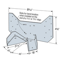 Simpson HRC1.81 Hip-Ridge Connector - Galvanized