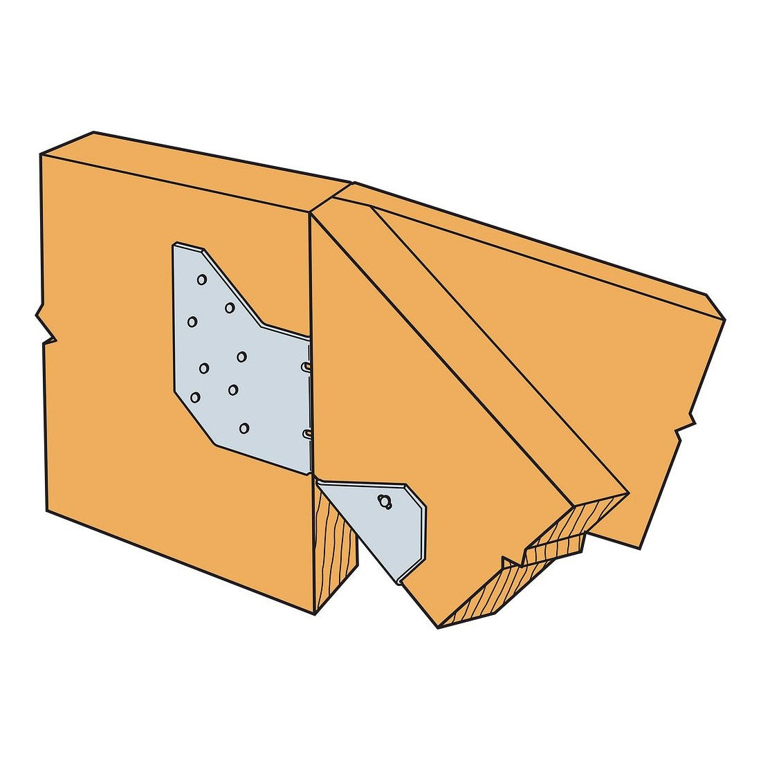 Simpson HRC22 Hip-Ridge Connector - Galvanized