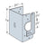Simpson HSS23SDS3 Triple 2x Stud Shoe w 3 inch SDS Screws Galvanized image 1 of 3 image 2 of 3